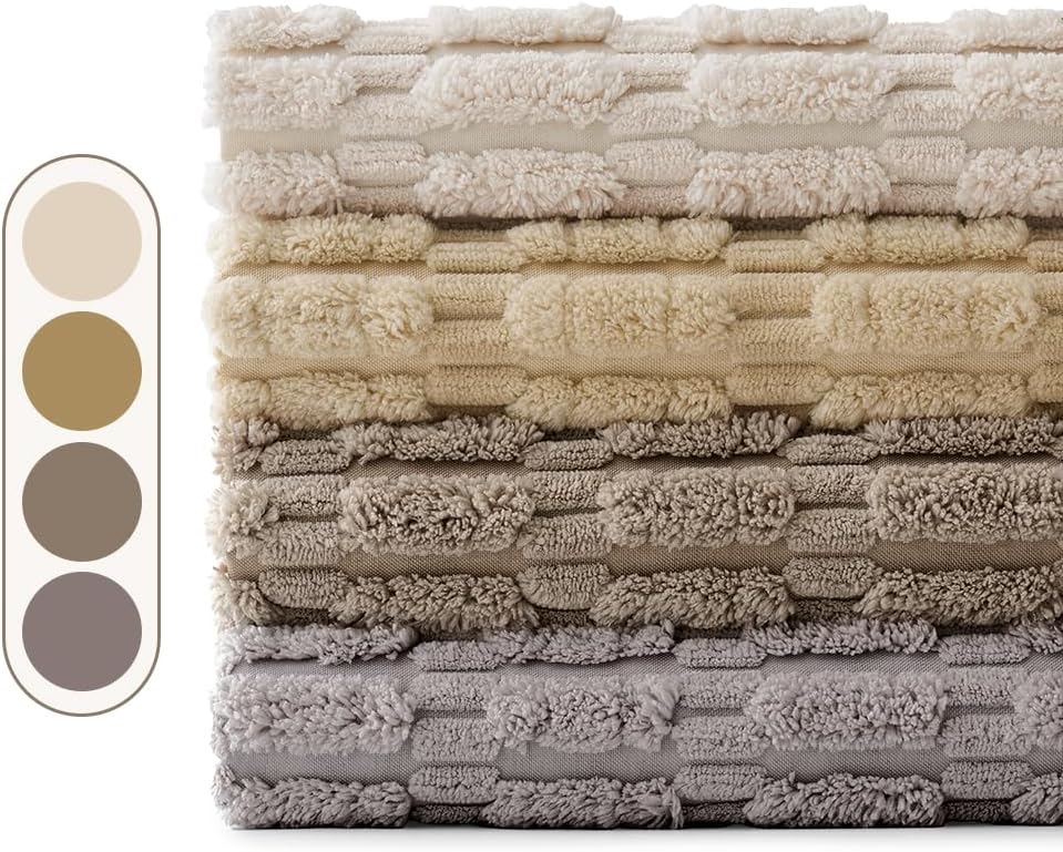 Huse de perne din velur EMEMA, set de 4, perne decorative de canapea, huse de perne moderne, 45 x 45 cm, perna decorativa, husa de perna decorativa moale pentru living, canapea, dormitor, maro taupe - Image 2