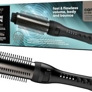 REVAMP Perie de coafat ceramică cu încălzire rapidă, pentru volum și formă - Perie rotundă încălzită de 38 mm, Ioni cu uleiuri Progloss, Perie de coafat cu încălzire rapidă, Peri retractabili, Coafare fără încurcături