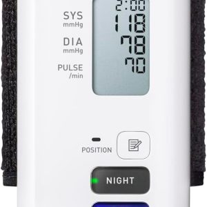 Tensiometru OMRON NightView pentru încheietura mâinii, validat clinic, măsurare silențioasă și confortabilă, cu funcție de măsurare automată pe timp de noapte (după 4 ore, la 2 și 4 dimineața), aplicație gratuită pentru smartphone