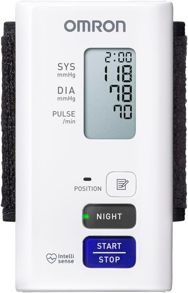 Tensiometru OMRON NightView pentru încheietura mâinii, validat clinic, măsurare silențioasă și confortabilă, cu funcție de măsurare automată pe timp de noapte (după 4 ore, la 2 și 4 dimineața), aplicație gratuită pentru smartphone