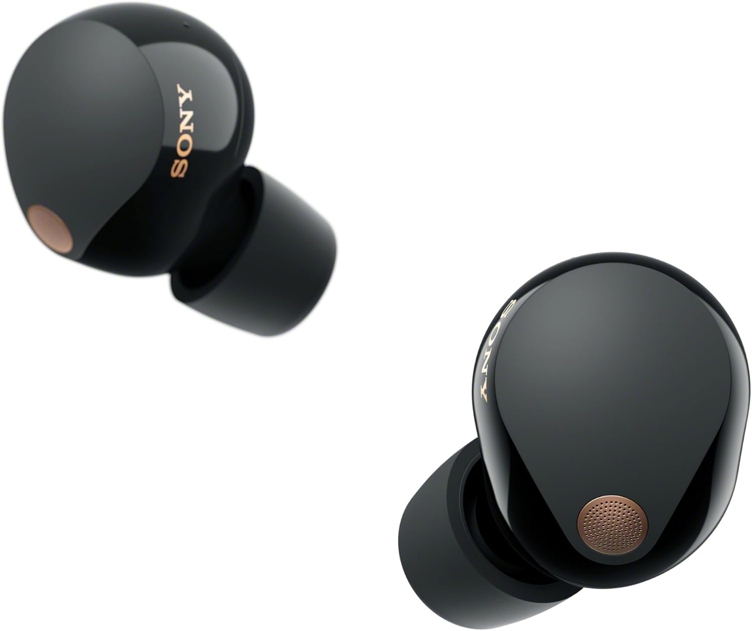 Căști wireless Sony WF-1000XM5 cu anulare a zgomotului, Bluetooth, căști intraauriculare, microfon, autonomie baterie de până la 24 de ore, încărcare rapidă, IPX4, compatibile cu iOS și Android - Negre, Mici - Image 2