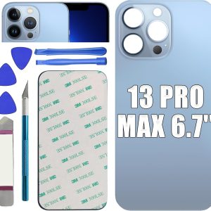 Husă spate LiXiongBao pentru iPhone 13 Pro Max 6,1 inci cu instrument de reparare (albastru Sierra)