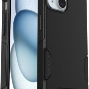 Husă OtterBox Commuter pentru iPhone 16e, 15, 14, 13, rezistentă la căderi, testată de 3 ori conform standardelor militare, neagră, fără ambalaj de vânzare cu amănuntul