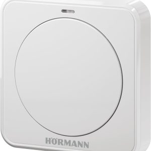 Buton interior wireless Hörmann FIT 1 868-BS 4556699, alb, DE (funcție cu un singur buton cu buton mare pentru utilizare ușoară, telecomandă, casă inteligentă)