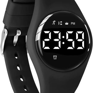 Ceas digital de urmărire a activității, impermeabil, non-Bluetooth, monitor de fitness LED, calorii, distanță, pedometru, ceas vibrator, cronometru, pedometru reîncărcabil, ceas pentru copii și