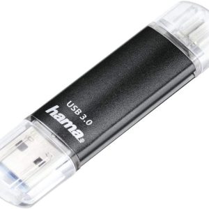 Hama Stick de memorie USB 256 GB cu USB 3.0 și microUSB (stick USB 2 în 1, de ex. pentru telefon mobil Android, tabletă, computer, notebook, PC, laptop, MacBook, OTG, 40 MB/s) Stick pentru telefon mobil, dublu