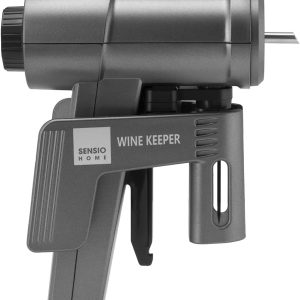 SENSIOHOME Sistemul de conservare a vinului Sensio Home Wine Keeper păstrează vinul proaspăt până la 5 săptămâni cu 3 dopuri reutilizabile, nu necesită gaz, cadoul perfect pentru vin