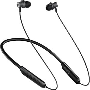 Căști Bluetooth intraauriculare TONEMAC N81 cu cablu, căști sport Bluetooth cu microfon ENC pentru jogging, negre