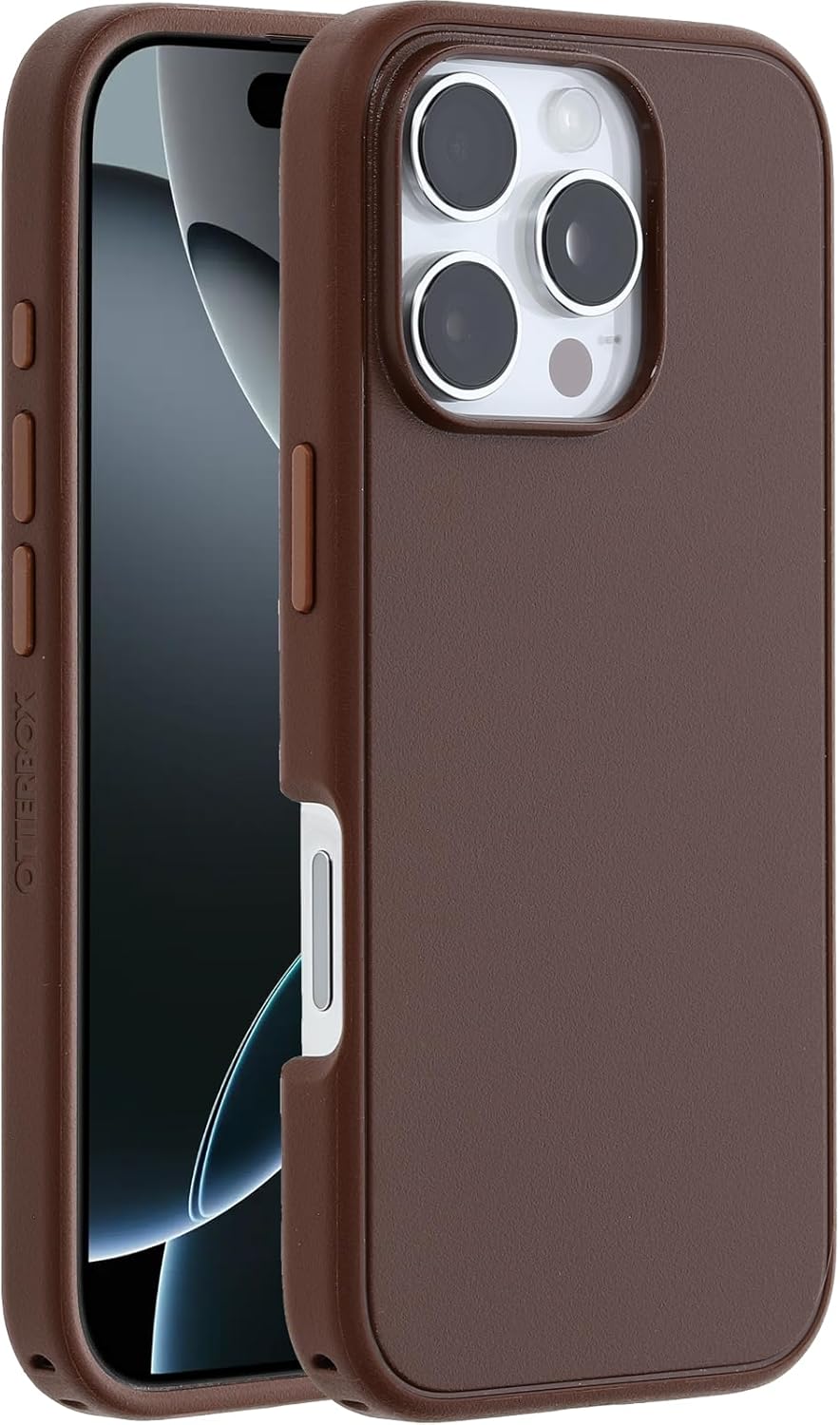 Husă OtterBox Symmetry Series MagSafe pentru iPhone 16 Pro, rezistentă la șocuri, căderi, subțire, de 3 ori mai multă cădere decât standardul militar, maro