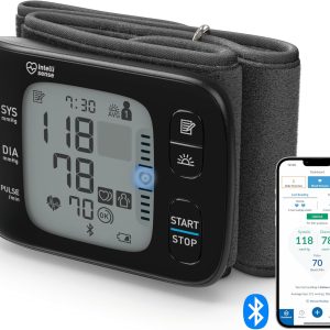 OMRON RS7 Intelli IT, tensiometru digital pentru încheietura mâinii, câștigător al testului Stiftung Warentest 09/2020, validat clinic - și pentru obezitate, compatibil cu Bluetooth și smartphone-uri