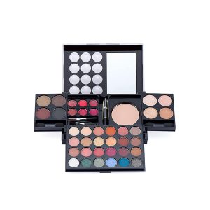 Paletă fard de pleoape tonuri nud fard de pleoape machiaj paletă compactă cosmetică, paletă fard de pleoape machiaj profesional, casetă de machiaj cu luciu de buze, fard de pleoape, blush pentru uz profesional și zilnic
