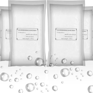 Pachet de 6 bucăți de parafină, 2700 g, rezerve neutre de blocuri de parafină pentru baie de parafină, mâini și picioare, ameliorează oboseala musculară, hidratează și hrănește, fără parfum