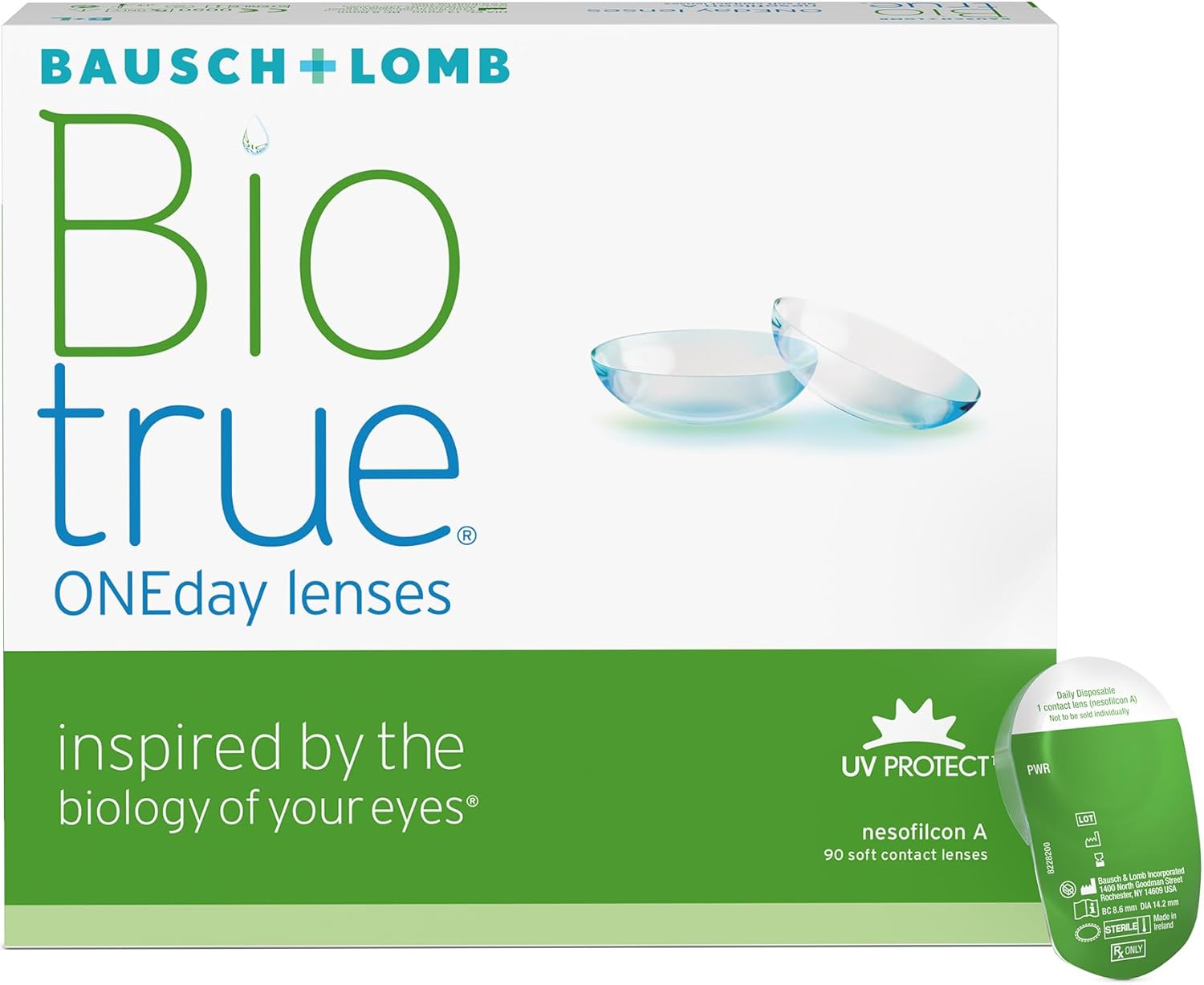 Lentile de contact Bausch + Lomb Biotrue ONEday Day, sferice, moi, 90 bucăți/BC 8,6 mm/DIA 14,2 mm/-2,00 dioptrii - Image 2
