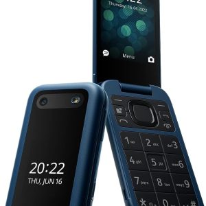 Nokia 2660, telefon mobil cu funcție Flip, compatibil cu toți operatorii, 0,05 GB, ecran de 2,8 inci, conectivitate 4G, compatibilitate cu aparatele auditive (HAC), cameră încorporată, player MP3, radio FM wireless și...