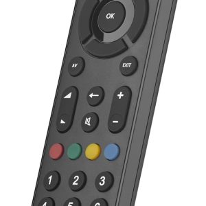 Telecomandă universală One For All Contour TV URC1210, înlocuitor ideal, pentru toate tipurile de televizoare, cu funcție de învățare, pentru toate mărcile de televizoare, neagră