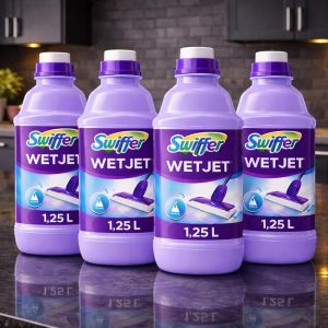 Soluție de curățare Swiffer Wetjet pentru mături, pachet de 4 (4 x 1,25 L)