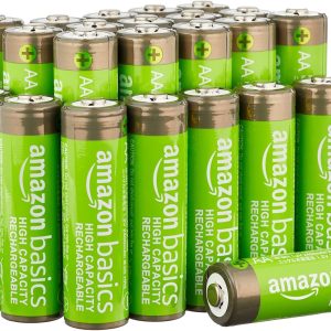 Amazon Basics - Baterii reîncărcabile AA de mare capacitate, 2400 mAh, 24 bucăți, preîncărcate
