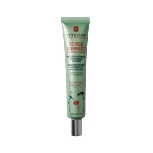 Erborian CC Red Correct cu Centella Asiatica - Perfector de ten acoperitor și corector de imperfecțiuni - Îngrijire facială cu corector de culoare - SPF 25