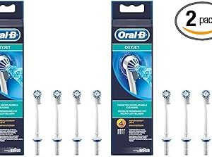 Duze de periuță Oral-B OxyJet pentru curățare țintită cu tehnologie inovatoare cu micro-bule, pachet de 4, ED17-4, multicolore (pachet de 2)