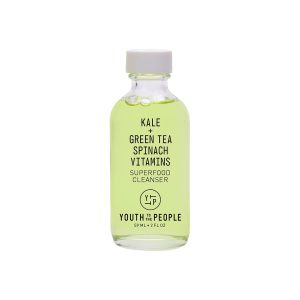 Youth To The People Superfood Cleanser Mini Format de călătorie - Gel de curățare vegan pentru față cu spanac, vitaminele C, E și K - Gel de curățare spumant-gel care nu usucă pentru toate tipurile de ten - Clean Beauty (57 ml)