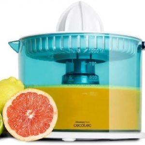 Storcător electric de citrice Cecotec CitrusEasy - putere 40W, cană de 1 litru, fără BPA, rotație dublă, con dublu și capac anti-praf. (Alcalin)