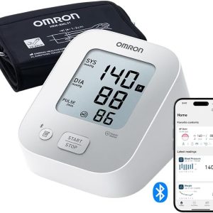 OMRON X2+ Connect - Tensiometru digital pentru braț, validat clinic, cu aplicație și Bluetooth, pentru măsurători precise, manșetă universală 22-42 cm