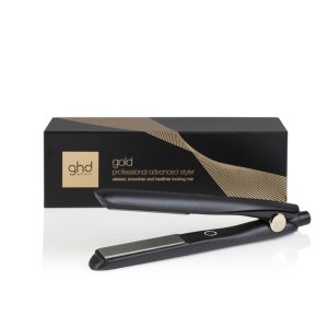 Placă de îndreptat părul profesional ghd Gold pentru îndreptare, ondulare și crearea de onduleuri, temperatură optimă de coafare 185ºC, tehnologie cu zonă duală, negru