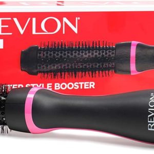 Revlon One Step Style Booster - Uscător de păr și aparat de coafat cu perie rotundă, perie rotundă de 38 mm (peri termici, cilindru acoperit cu ceramică, tehnologie cu ioni și ceramică) RVDR5292UKE