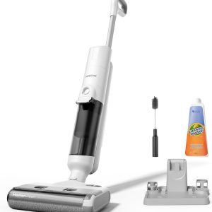 Aspirator umed-uscat Proscenic F10 Pro, aspirator inteligent 3 în 1, aspirator wireless ușor și silențios, cu funcție de ștergere, funcție de autocurățare și uscare, afișaj LED, pentru podele dure, păr de animale