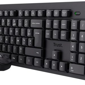 Set tastatură și mouse Trust Ymo II cu aspect francez AZERTY, fără fir