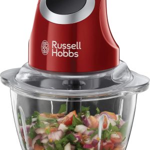 Robot de bucătărie Russell Hobbs 24730-56 Desire, 2 niveluri de viteză, funcție Pulse/Ice Crush, roșu/negru