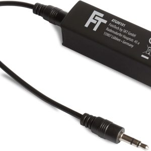 FeinTech ATG00101 Filtru izolator audio cu buclă de masă, supresor de zgomot, cablu stereo cu mufă de 3,5 mm, negru