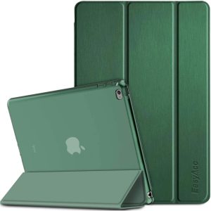 Husă EasyAcc compatibilă cu iPad Air 2, husă spate ultra-subțire, translucidă, mată, cu funcție de activare/oprire automată, compatibilă cu iPad Air 2 A1566/A1567 - Verde