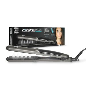 JEAN LOUIS DAVID - Lisseur Vapeur VAPOR STYLER - Abur reglabil - Plăci ceramice extra subțiri din turmalină - Rezervor integrat - Dispozitiv profesional