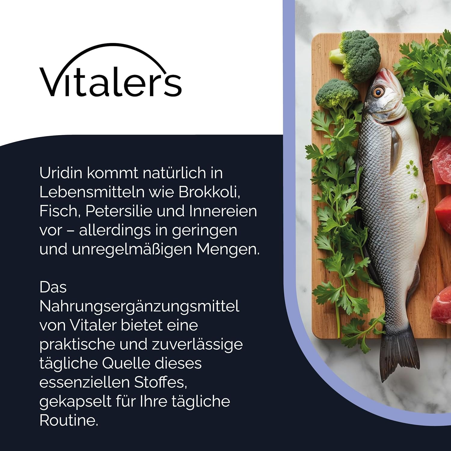 Vitaler's Uridină 300 mg - 60 capsule, vegan, supliment alimentar pentru 2 luni, fără conservanți, compoziție pură - Image 3