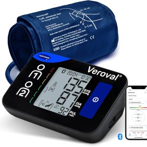Tensiometru Veroval Compact + pentru braț BPU 26, ușor de utilizat, detectează fibrilația atrială (FA), transfer de date către aplicație, Bluetooth