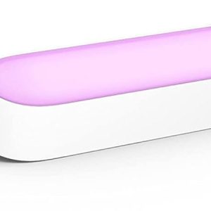 Bară luminoasă Philips Hue White and Colour Ambiance Play, pachet dublu, inclusiv Hue Bridge, reglabilă, controlată prin aplicație până la 16 milioane de culori, compatibilă cu Amazon