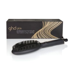Perie termică de păr ghd Glide Smoothing Hot Brush neagră - Pentru rezultate fine, strălucitoare și fără electrizare - Perie termică pentru toate tipurile de păr