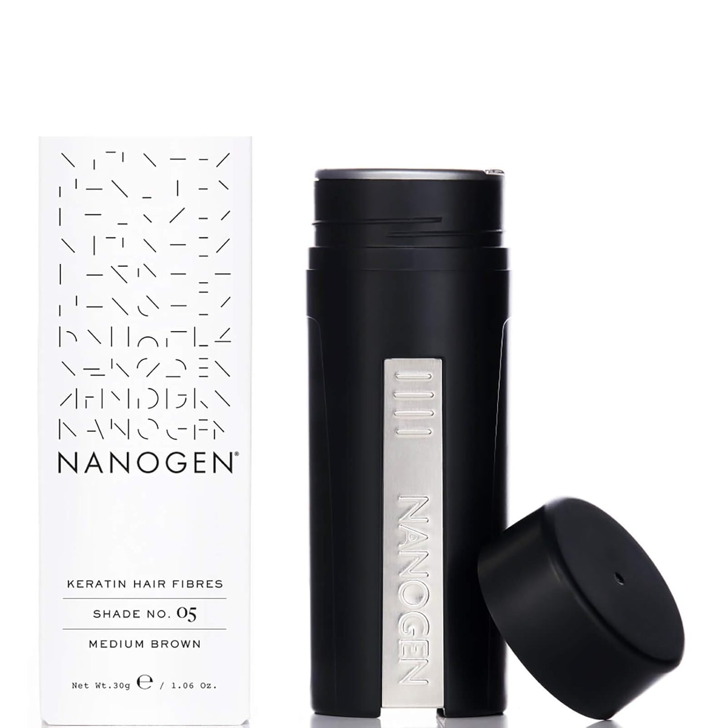 Fibre Nanogen pentru îngroșarea părului, șaten mediu, 30 g