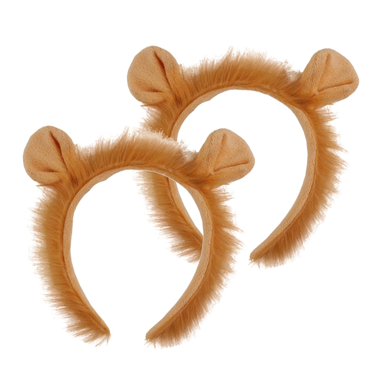 2 piese leu bandă de susținere urechi de animale plush headwear carnaval scenă cosplay accesorii pentru Halloween cosplay
