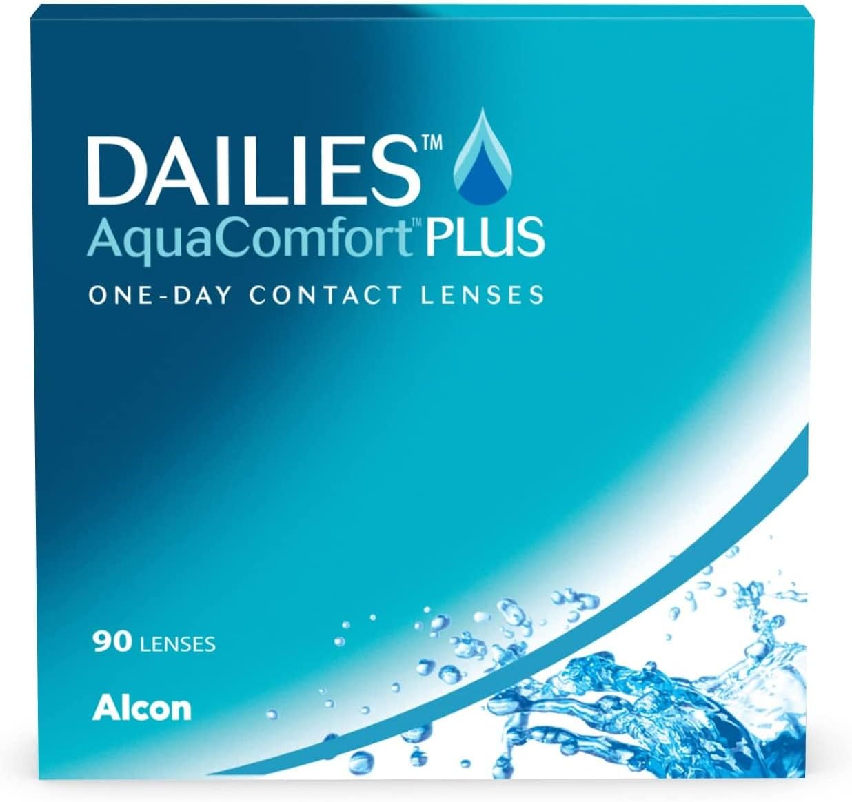 Lentile de contact Dailies AquaComfort Plus de o zi, moi, 90 bucăți, BC 8,7 mm, DIA 14,0 mm, +2,50 dioptrii