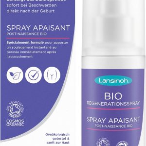 Spray regenerator organic Lansinoh - 100 ml - Calmează zona perineală sensibilă din puerperiu - Răcoritor și hrănitor