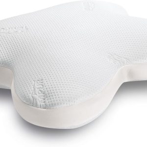 Pernă de dormit TEMPUR Ombracio, pernă abdominală ergonomică în formă de fluture, senzație de fermitate medie, 60 x 50 x 10 cm, albă