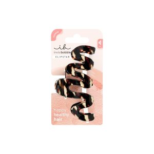 invisibobble - Agrafă de păr Clipstar cu cremă de cacao - 1 gheară mare - Agrafă mare de păr cu design organic în nuanță elegantă de cacao - Aspect modern, fixare sigură, păr sănătos