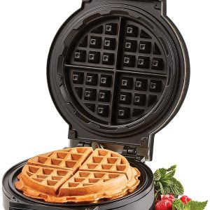 Aparat de vafe WONDER GAUFRES MYBO TV pentru vafe umplute, dulci sau sărate - Vafe groase de 17 cm - Înveliș antiaderent - Ușor și rapid - Curățare ușoară - Include carte de rețete