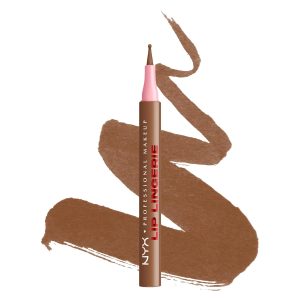Creion de buze NYX Professional Makeup Lip Lingerie, creion de buze rezistent la apă și la mânjire pentru contururi precise, creion de buze de lungă durată, nud, cu vârf ultrafin, aromă aprinsă