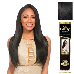 Sensationnel Empire Yaki Hair Natural, Extensii Anti-Încurcături, pentru Țesere și Cusut Rapide, Excelent pentru Șuvițe Artistice, 1 Pachet (20 cm, 1 Negru Intens)