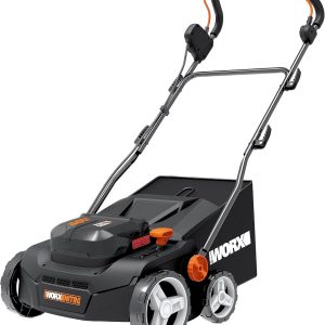 Scarificator și aerator de gazon cu baterie WORX Nitro WG855E.9 - Până la 400 ㎡ - Lățime de lucru 36 cm - Motor fără perii - Reglare a înălțimii pe 4 niveluri - Include sac de iarbă de 40 L - Baterie și încărcător neincluse