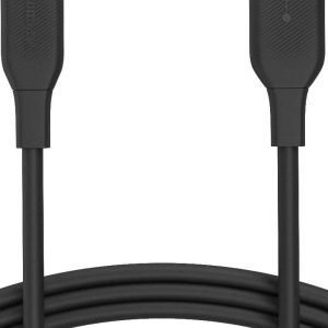 Cablu de încărcare Lightning către USB-C din nailon împletit Amazon Basics, certificat MFi pentru iPhone 12/12 Pro/12 Pro Max/11/11 Pro/11 Pro Max/X/XR pentru încărcătoare Type-C, suportă Power Delivery, negru, 1,8 m