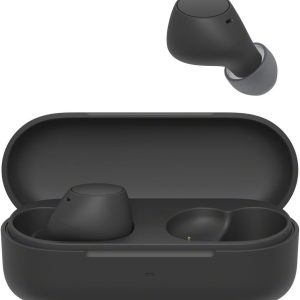 Căști intraauriculare Sony WF-C510 Truly Wireless – Căști intraauriculare Bluetooth mici, ușoare, cu conexiune multipunct, sunet ambiental, clasificare IPX4, Spotify Tap, încărcare rapidă, baterie de 22 de ore, iOS și Android - Negre